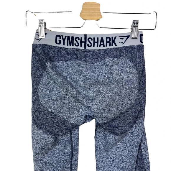 Gymshark Flex Leggings Navy Blue Marl‎ Gray Size Small - Picture 8 of 11